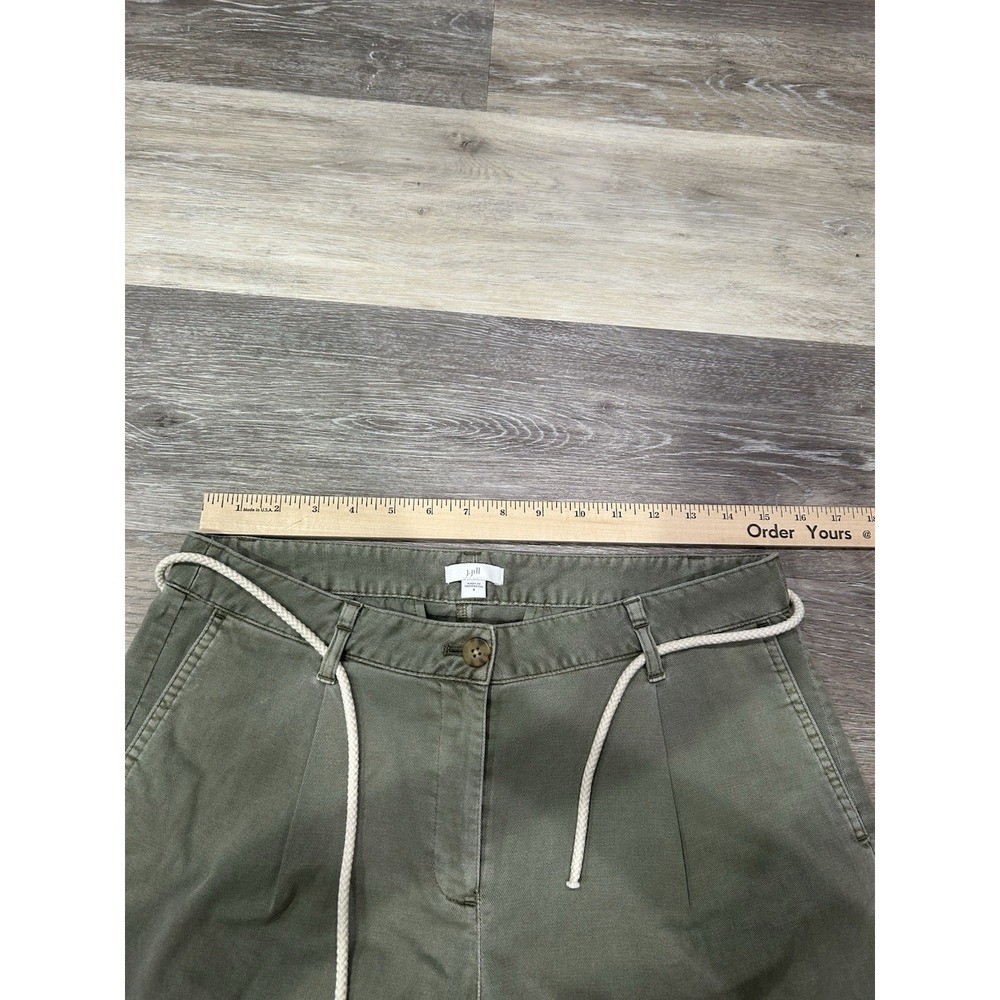 J Jill Jjill Rope Belt Belted Chino Shorts Mid‎ Rise 7" 7 Inch Inseam Size 8 - Picture 4 of 7